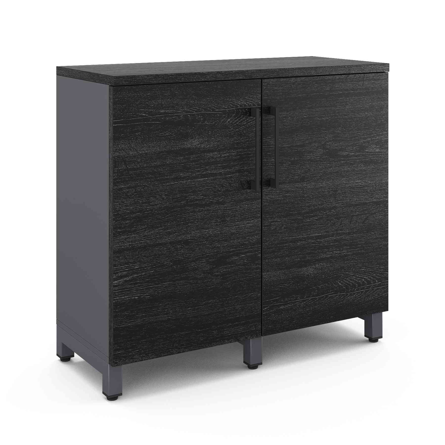 Шкаф распашной Kobor HR/2-90/40/M graphite/wood Шкаф распашной Kobor HR/2-90/40/M graphite/wood