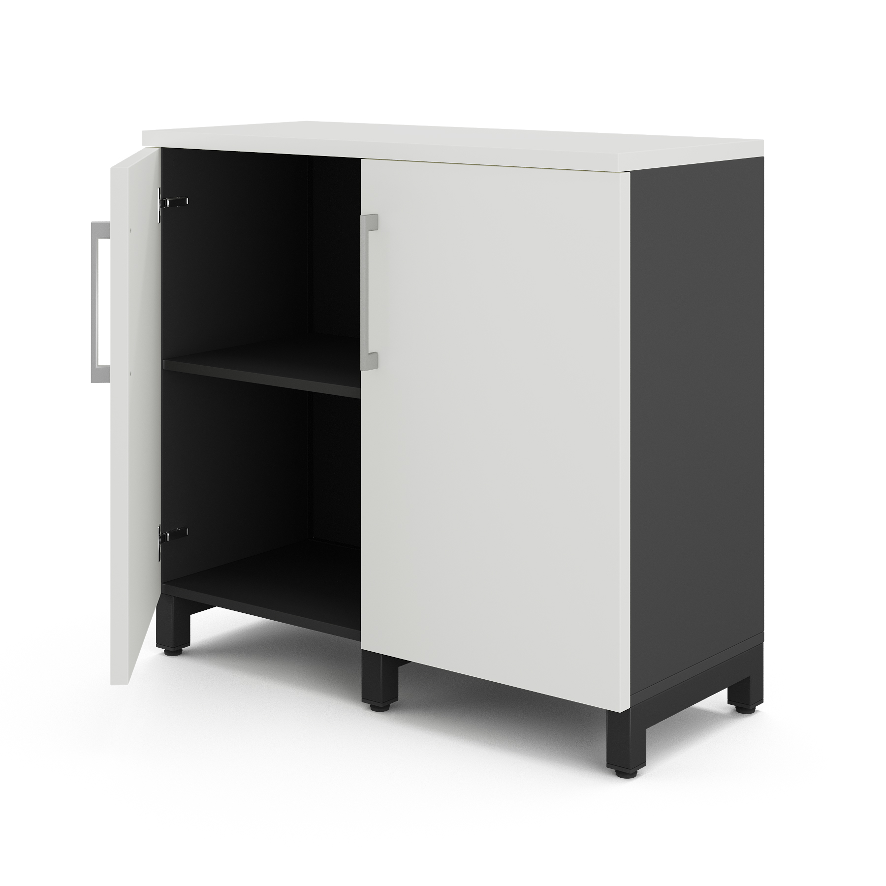 Шкаф распашной Kobor HR/2-90/60/M black/premium Шкаф распашной Kobor HR/2-90/60/M black/premium