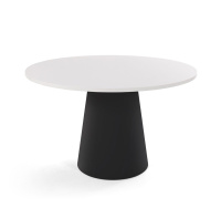 NOALE Стол для переговоров БЕЛЫЙ/ЧЕРНЫЙ