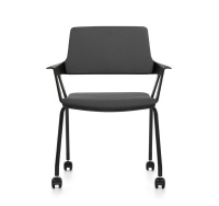 MOVYis3 Кресло посетит. с подл СЕРЫЙ/ЧЕРНЫЙ