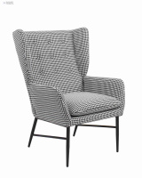 Кресло Мэйден гусиная лапка, черно-белый Кресло Мэйден гусиная лапка, черно-белый