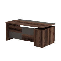 FOT30410104 Fort Стол руководителя левый 180x90x79 дезира темная FOT30410104 Fort Стол руководителя левый 180x90x79 дезира темная