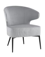 Кресло лаунж Royal Stripes велюр серый Кресло лаунж Royal Stripes велюр серый