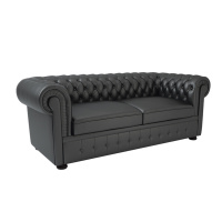 CHT27020001 Chesterton Диван двухместный 178x90x80 черный