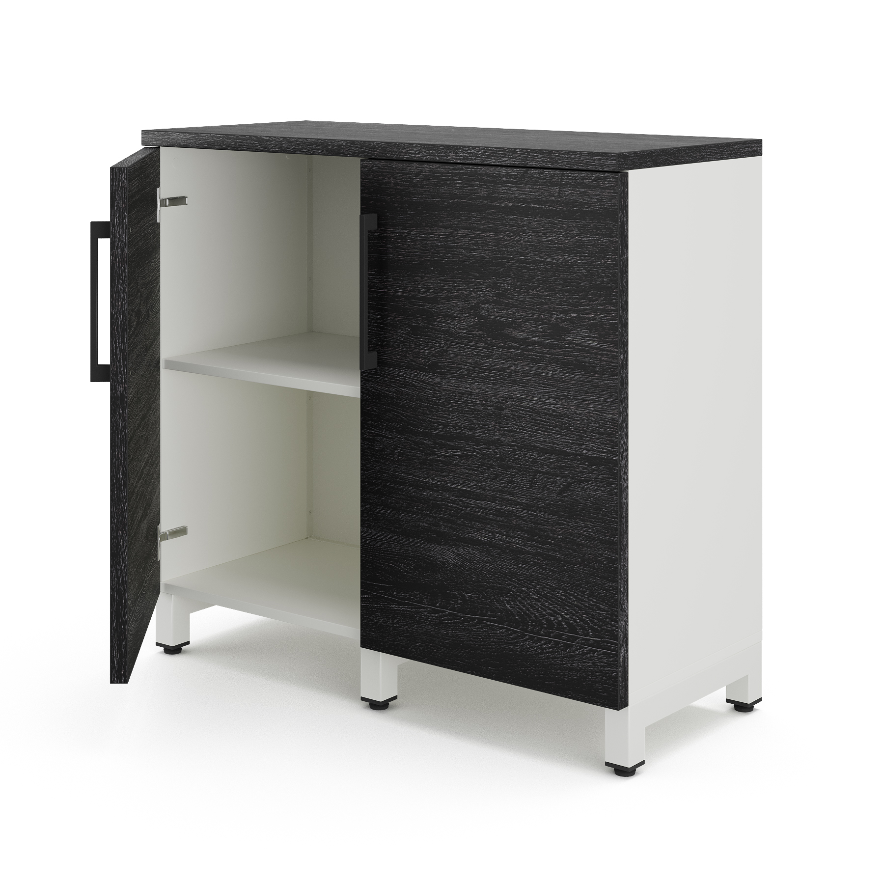 Шкаф распашной Kobor HR/2-90/60/M white/wood Шкаф распашной Kobor HR/2-90/60/M white/wood