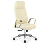 LINE/A Кресло руководителя БЕЖЕВЫЙ-АЛЮМ