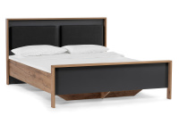 Кровать Тхан 180х200 дуб крафт золотой / антрацит Кровать Тхан 180х200 дуб крафт золотой / антрацит