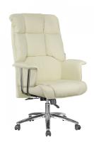 Офисное кресло Riva Chair 9502 натуральная кожа кремовый