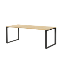 EXE Стол письменный 200 черн ДУБ ФЛОРЕ/ЧЕРНЫЙ