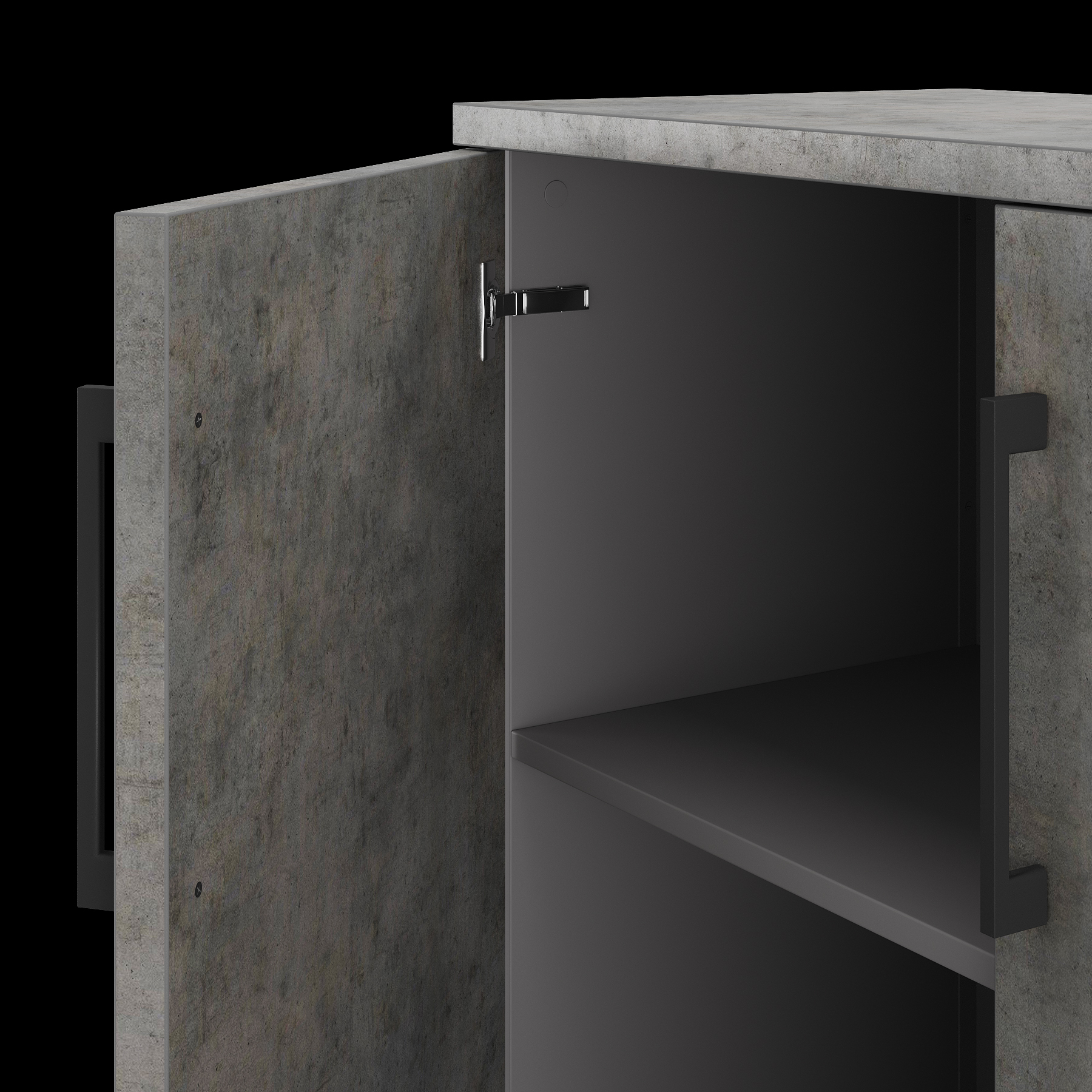 Шкаф распашной Kobor HR/2-90/40/M aluminum/chicago Шкаф распашной Kobor HR/2-90/40/M aluminum/chicago