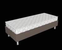 Спринг бокс СБ-200/80 коричневый с матрасом Престиж