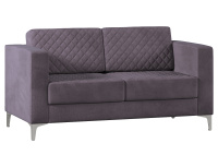 Двухместный диван с подлокотниками Diamond DM-02 ткань Velutto 19