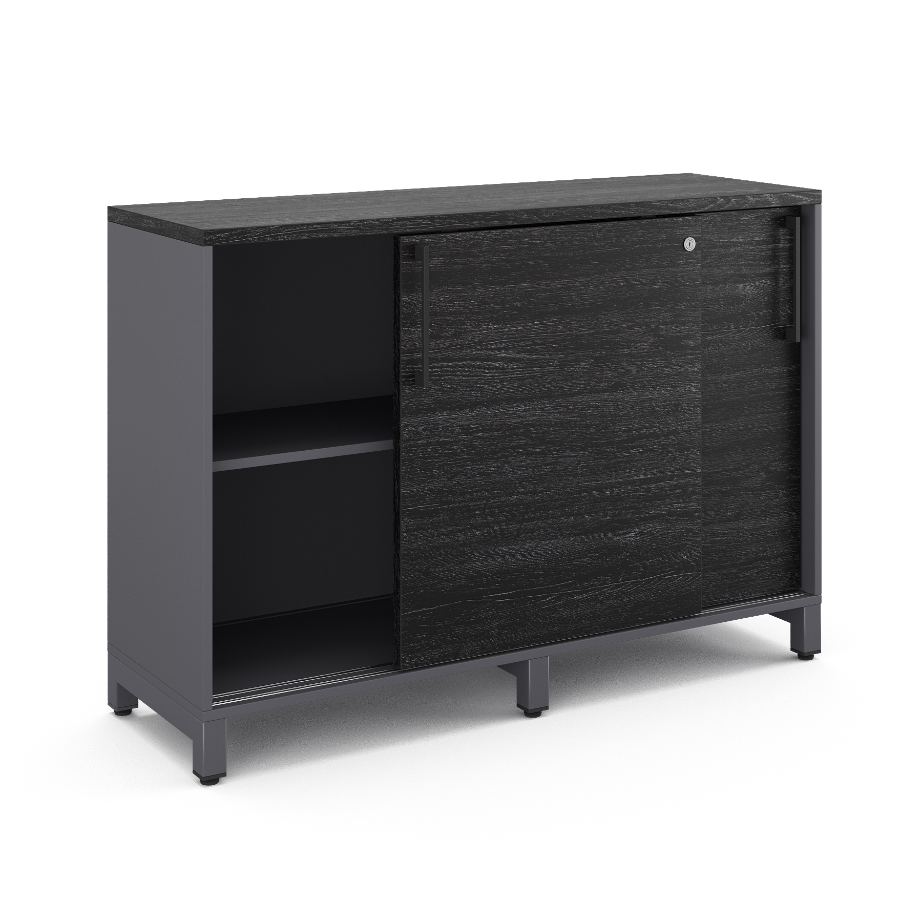 Шкаф-купе Kobor HK/2-120/60/M graphite/wood Шкаф-купе Kobor HK/2-120/60/M graphite/wood