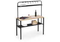 Барный стол Нари 120х50х171 делано / черный матовый