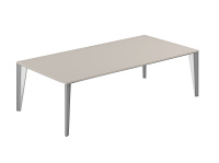 NZ-0107.GS.AL / Стол журнальный 1400x700x435 серый камень, каркас алюминий / 1400x700x435 серый камень, каркас алюминий