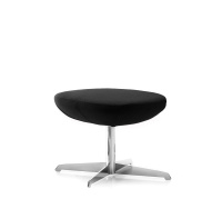 ELEGANCE/NOBLE Пуф кожа ЧЕРНЫЙ/КОЖА