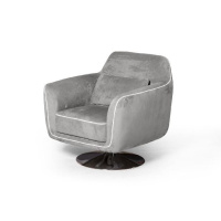 Кресло Marco, искусственная замша Breeze silver Кресло Marco, искусственная замша Breeze silver