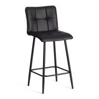 Полубарный стул Bari/Бари экокожа , черный, 42х55х99 см