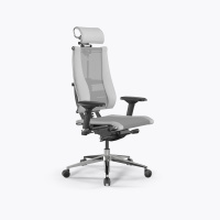 Кресло Y 4DF B2-14D - YM93+Infinity /Kc09/Nc09/D04P/H2cL-3D(M26.B32.G25.W03), Св.серый-Белый