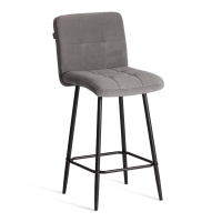 Полубарный стул Medeo/Медео велюр, серый, 29, 42х56х102 см