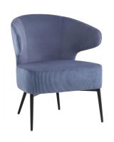 Кресло лаунж Royal Stripes велюр синий Кресло лаунж Royal Stripes велюр синий