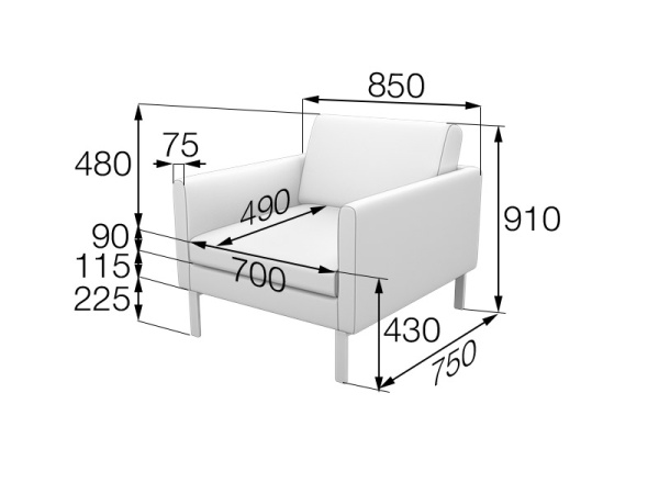 MVK15606 Кресло OL1 Romeo white MVK15606 Кресло OL1 Romeo white
