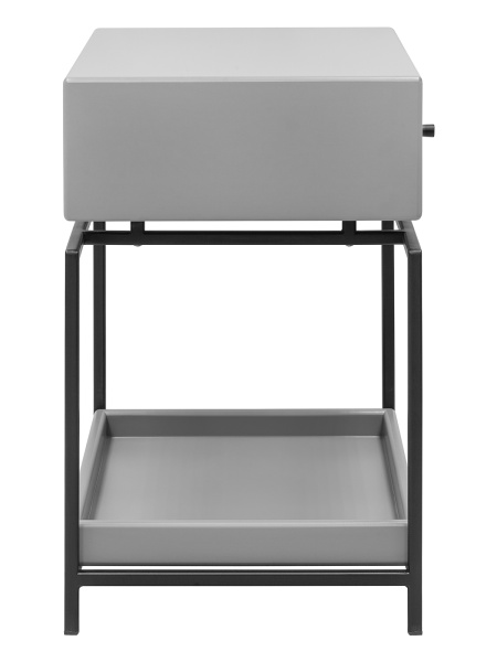 Тумба прикроватная KARIN MINI, черная, МДФ Mouse Gray