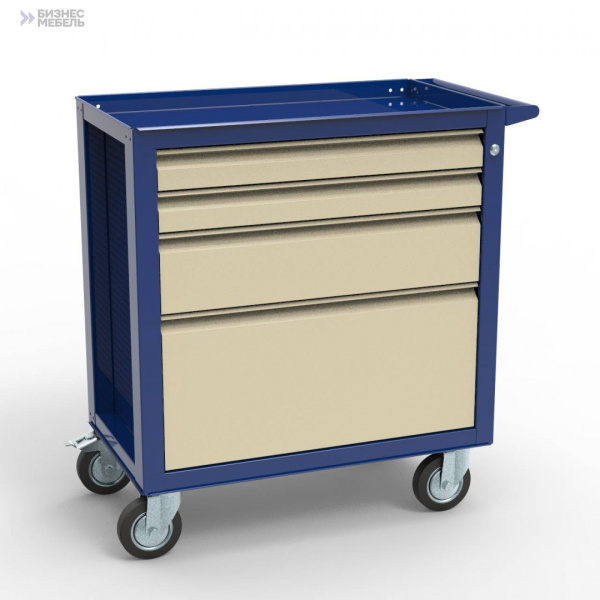 Тележка на четыре ящика для инструментов - СТИ-02.04 Тележка на четыре ящика для инструментов - СТИ-02.04