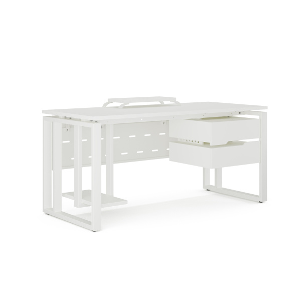 Стол офисный Kobor O2-140/80 white/premium Стол офисный Kobor O2-140/80 white/premium