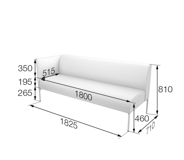MVK60983 Модуль 3-местный правый Brd3R Sherlock grey