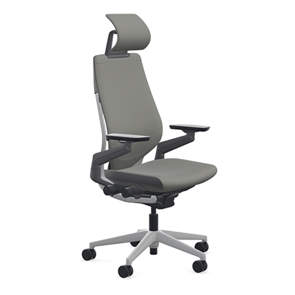 Кресло Steelcase Gesture Night Owl / Рlаtinum Меtаlliс с подголовником