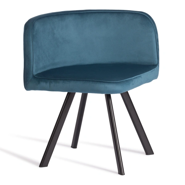 Комплект (стол, 4 стула) QUADRON (mod. PT14) Стол: МДФ/металл, стул: металл/велюр, 100х100х73 см, 69х56х71 см, Blue (синий/бирюзовый) HLR62/черн. Комплект (стол, 4 стула) QUADRON (mod. PT14) Стол: МДФ/металл, стул: металл/велюр, 100х100х73 см, 69х56х71 см, Blue (синий/бирюзовый) HLR62/черн.