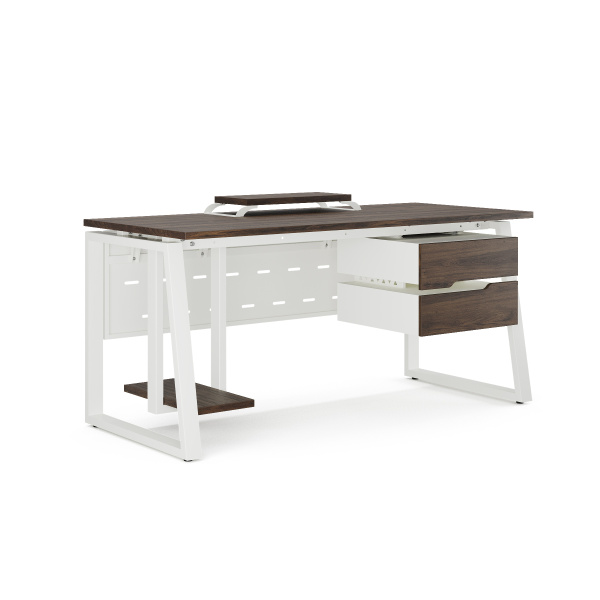 Стол компьютерный Kobor KTS1-80/60 white/charlston Стол компьютерный Kobor KTS1-80/60 white/charlston