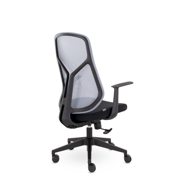 Кресло Комфорт UTFC Санда М-207 черный пластик (серый/черный)