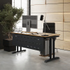 Стол офисный Kobor T-120/70 black/natural Стол офисный Kobor T-120/70 black/natural