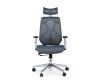 Кресло офисное / Имидж gray / белый пластик / серая сетка / серая ткань Кресло офисное / Имидж gray / белый пластик / серая сетка / серая ткань