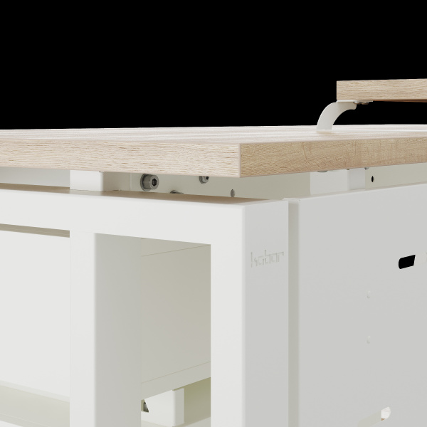 Стол компьютерный Kobor KTS2-180/80 white/natural