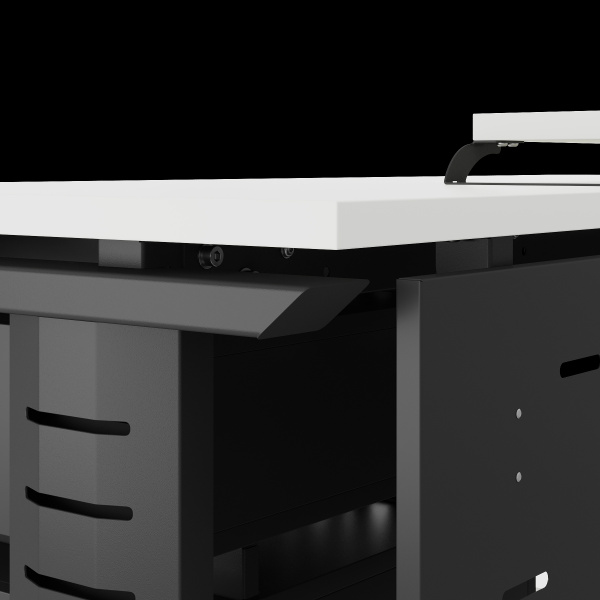 Стол офисный Kobor L2-100/80 black/premium Стол офисный Kobor L2-100/80 black/premium