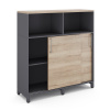 Шкаф открытый Kobor HK/2/1-120/60/M graphite/natural