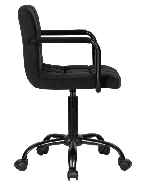 Офисное кресло для персонала DOBRIN TERRY BLACK (черный велюр (MJ9-101)) Офисное кресло для персонала DOBRIN TERRY BLACK (черный велюр (MJ9-101))