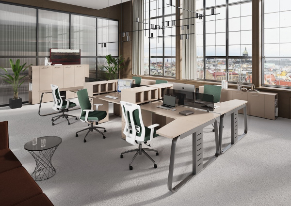 Мебель для персонала Genesis Operative Серый Камень Мебель для персонала Genesis Operative Серый Камень