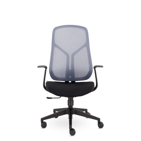 Кресло Комфорт UTFC Санда М-207 черный пластик (серый/черный)