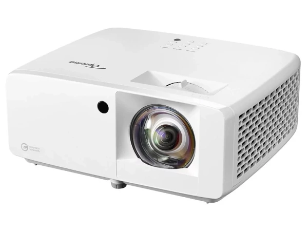 Лазерный проектор Optoma UHZ35ST DLP, 4K UHD (3840x2160);3500 lm;500000:1; Короткофокусный TR 0.496:1; HDMI 2.0 x2; AudioOUT 3,5mm jack x1; RS232; RJ45;USB A(1,5A);