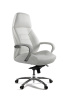 Кресло офисное / Porsche / слоновая кость кожа / алюминий крестовина