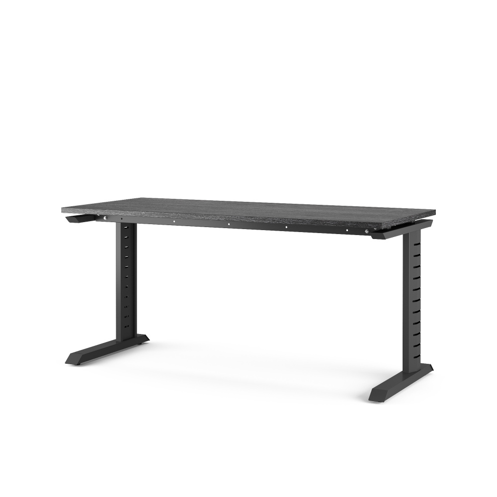 Стол офисный Kobor L2-120/80 black/wood
