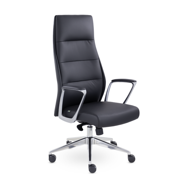 Кресло для руководителя UTFC Бремен М-123 алюминий (черный)