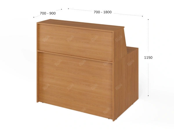 UNITY РРП3-7-12-VISH Прямой блок ресепшн с полкой 70-120 1200х700х1250