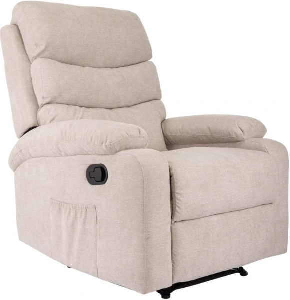 Кресло для дома Бюрократ _Han бежевый металл черный (_HAN/BEIGE)