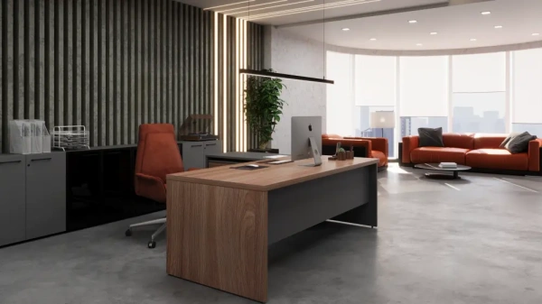 Кабинет руководителя Кортез Темный шимо/Графит Кабинет руководителя Кортез Темный шимо/Графит