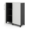 Шкаф распашной Kobor HR/3-90/40/M black/premium